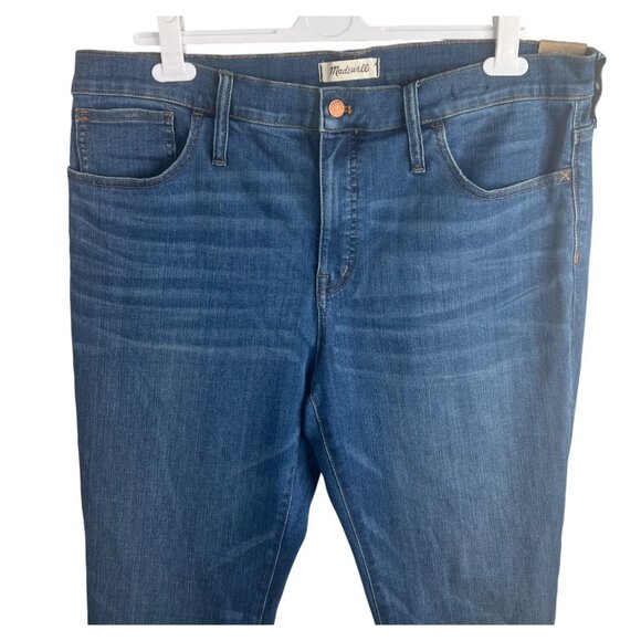Madewell 9" High-Rise Skinny Jeans Stretch Cotton Blend Denim Medium Wash 34 - Picture 11 of 16